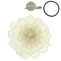 2 IN 1 FLORAL BLOOM HAIR CLIP BROOCH PIN